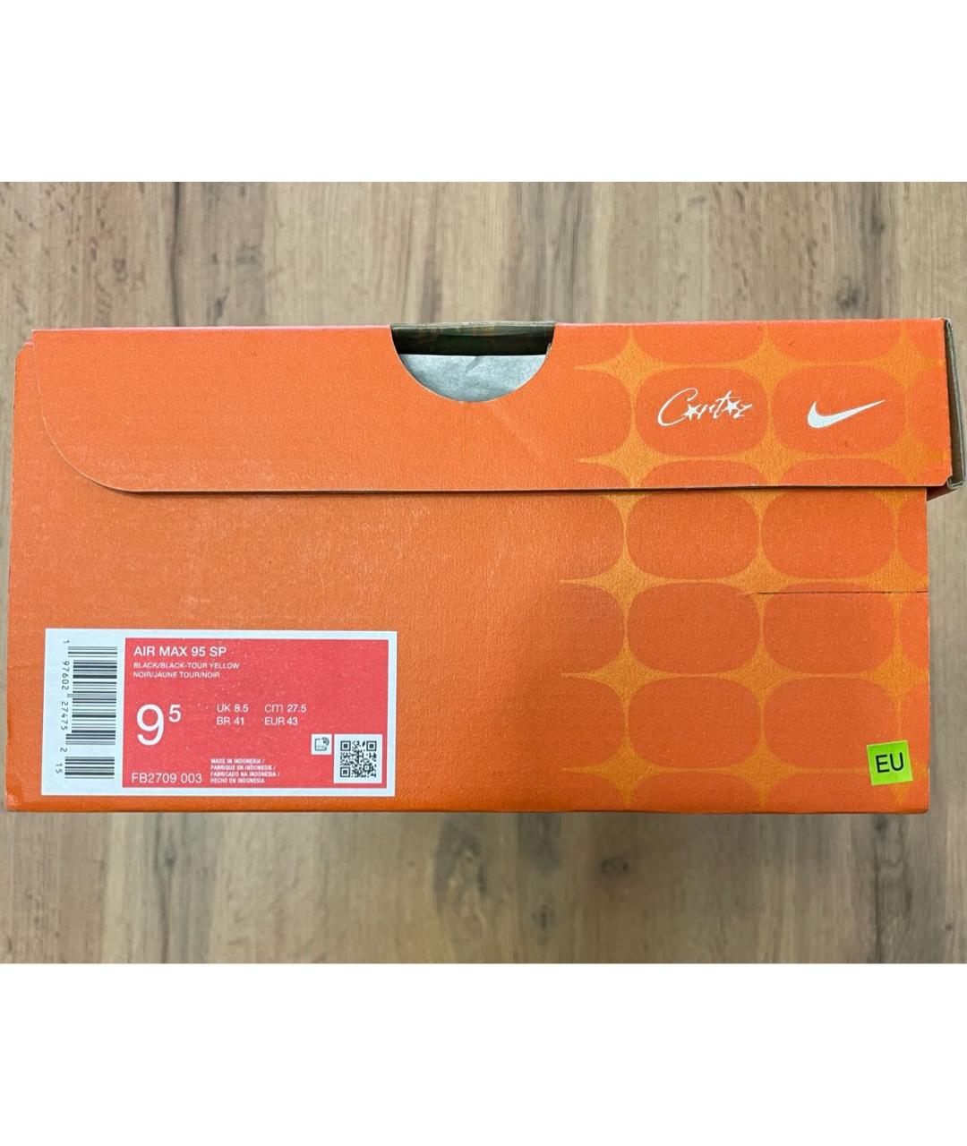 NIKE Черные низкие кроссовки / кеды из искусственной кожи, фото 3