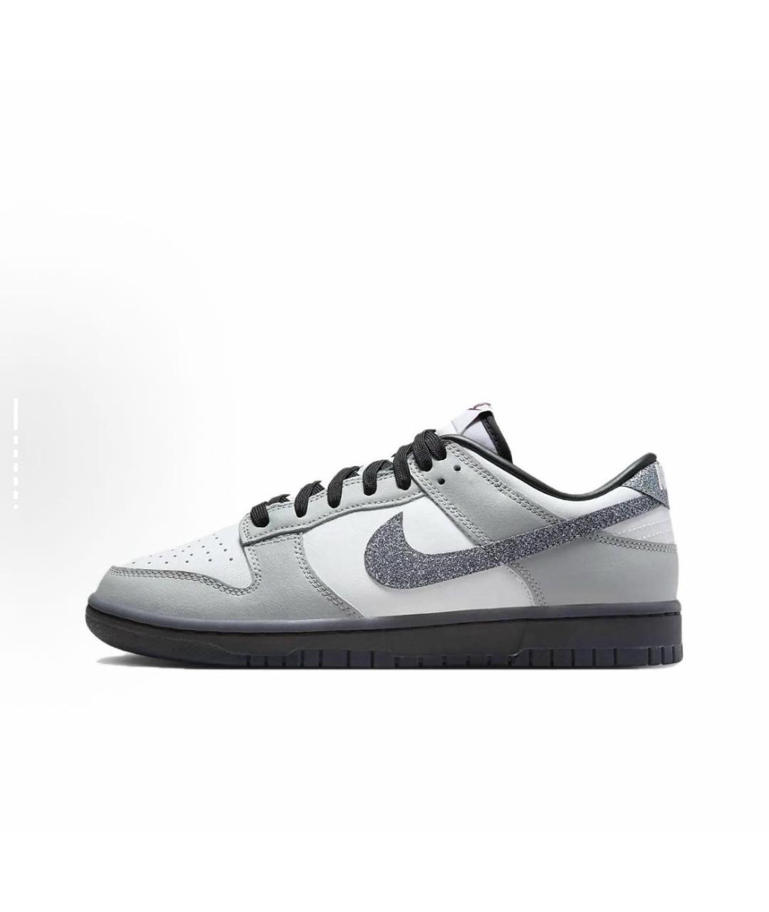 NIKE Серые кожаные кроссовки, фото 5