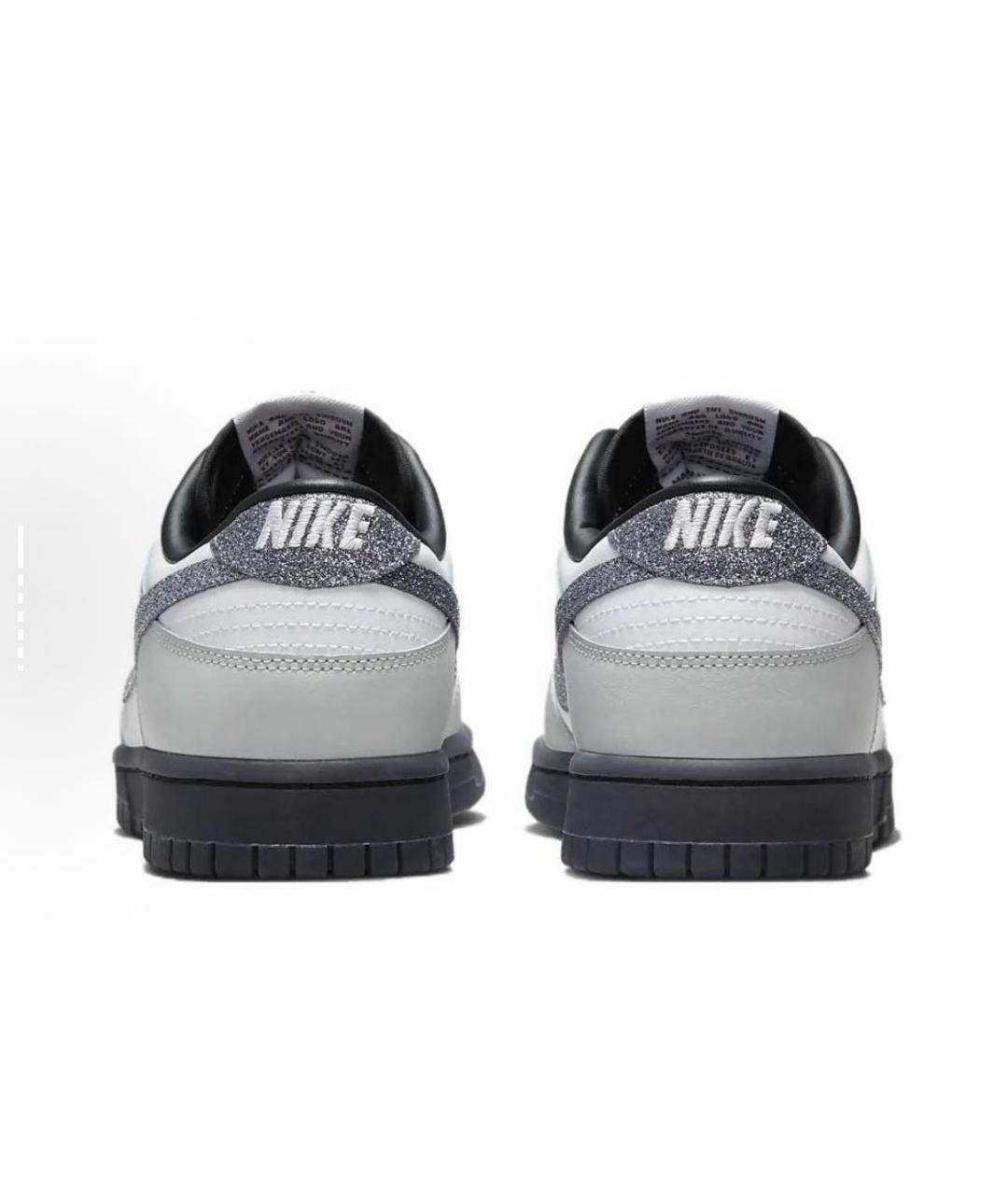 NIKE Серые кожаные кроссовки, фото 4