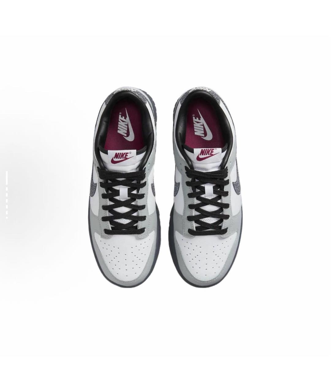 NIKE Серые кожаные кроссовки, фото 3