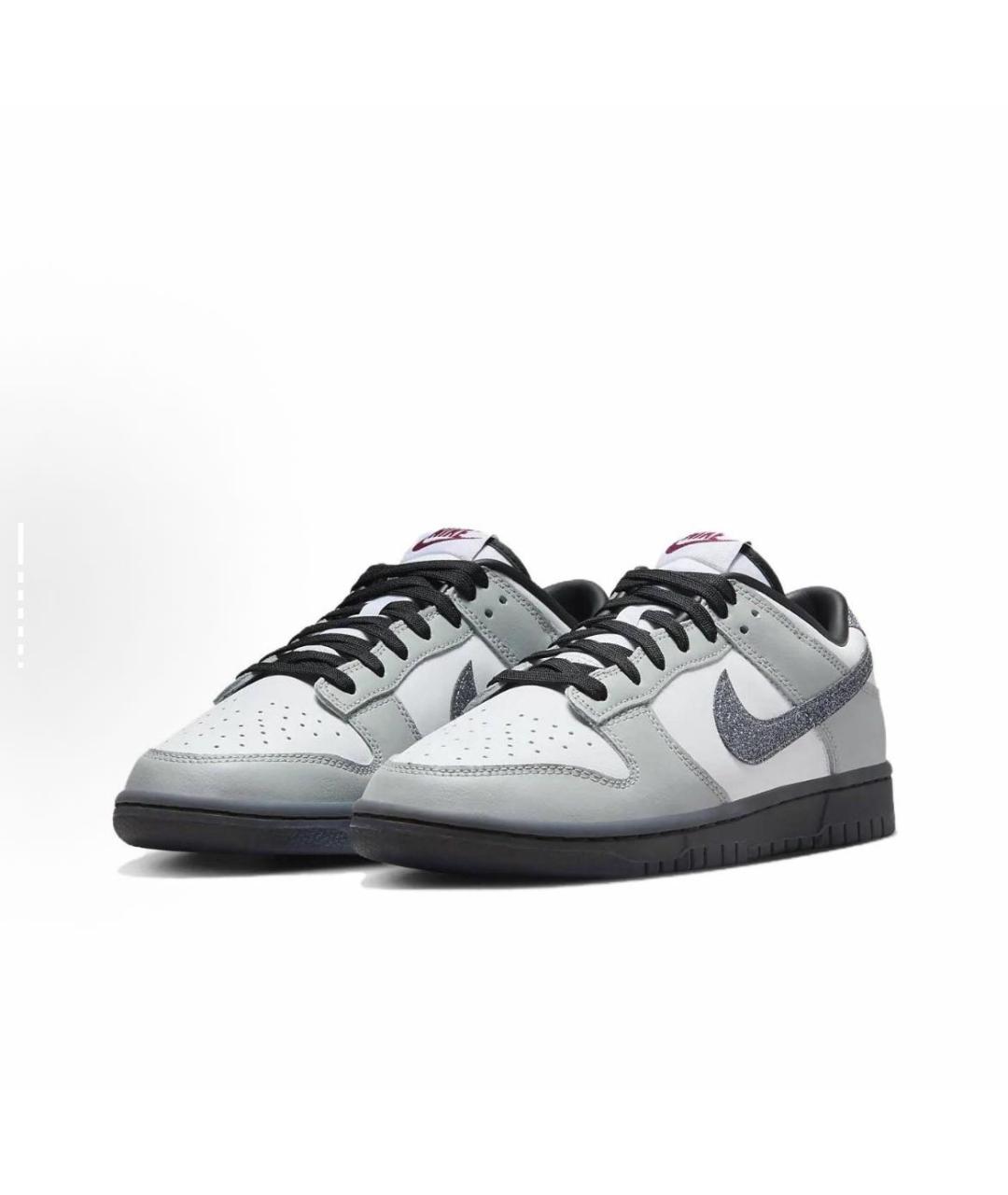 NIKE Серые кожаные кроссовки, фото 2