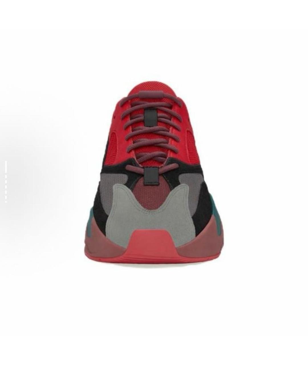 ADIDAS YEEZY Красные замшевые кроссовки, фото 5