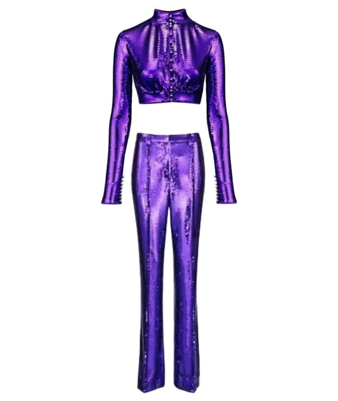 PACO RABANNE Фиолетовый костюм с брюками, фото 8