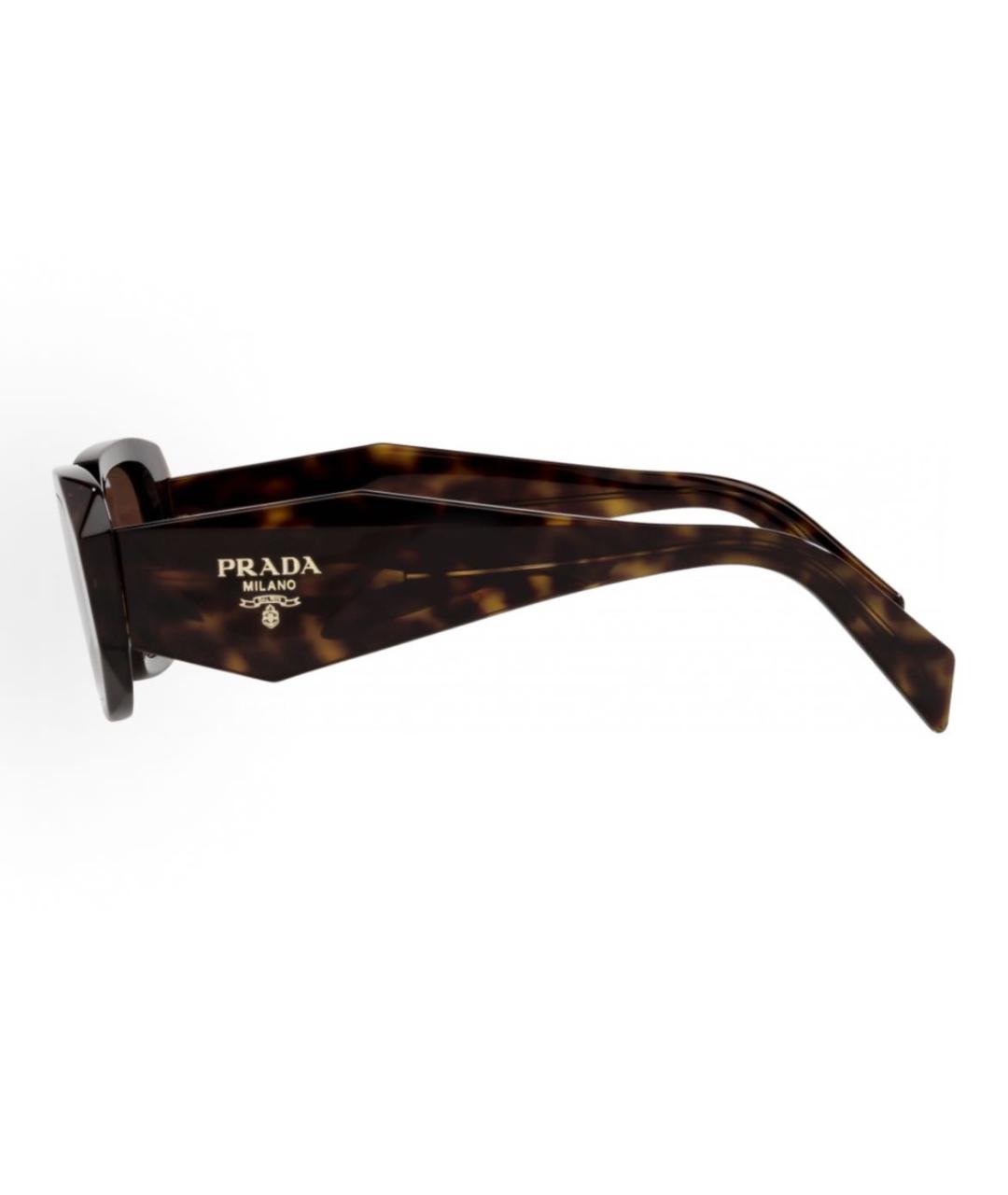 PRADA Коричневые солнцезащитные очки, фото 3