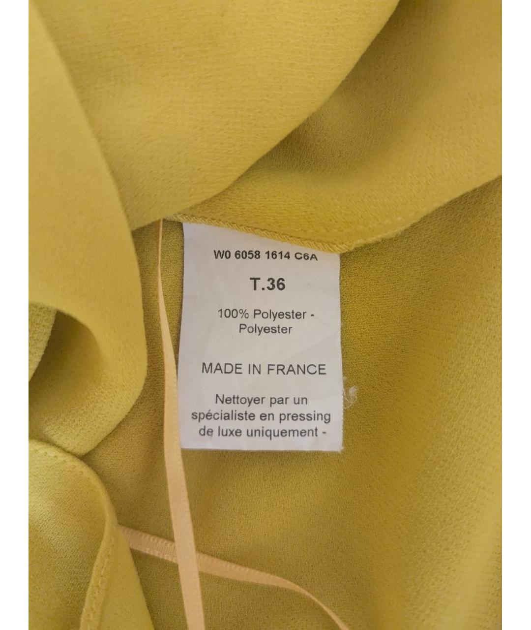 LANVIN Желтая вискозная блузы, фото 5