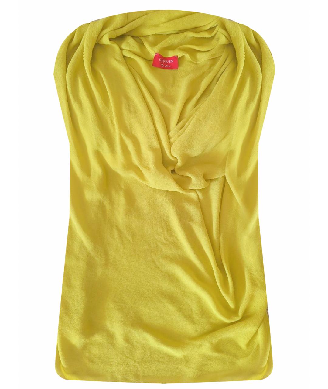 LANVIN Желтая вискозная блузы, фото 1