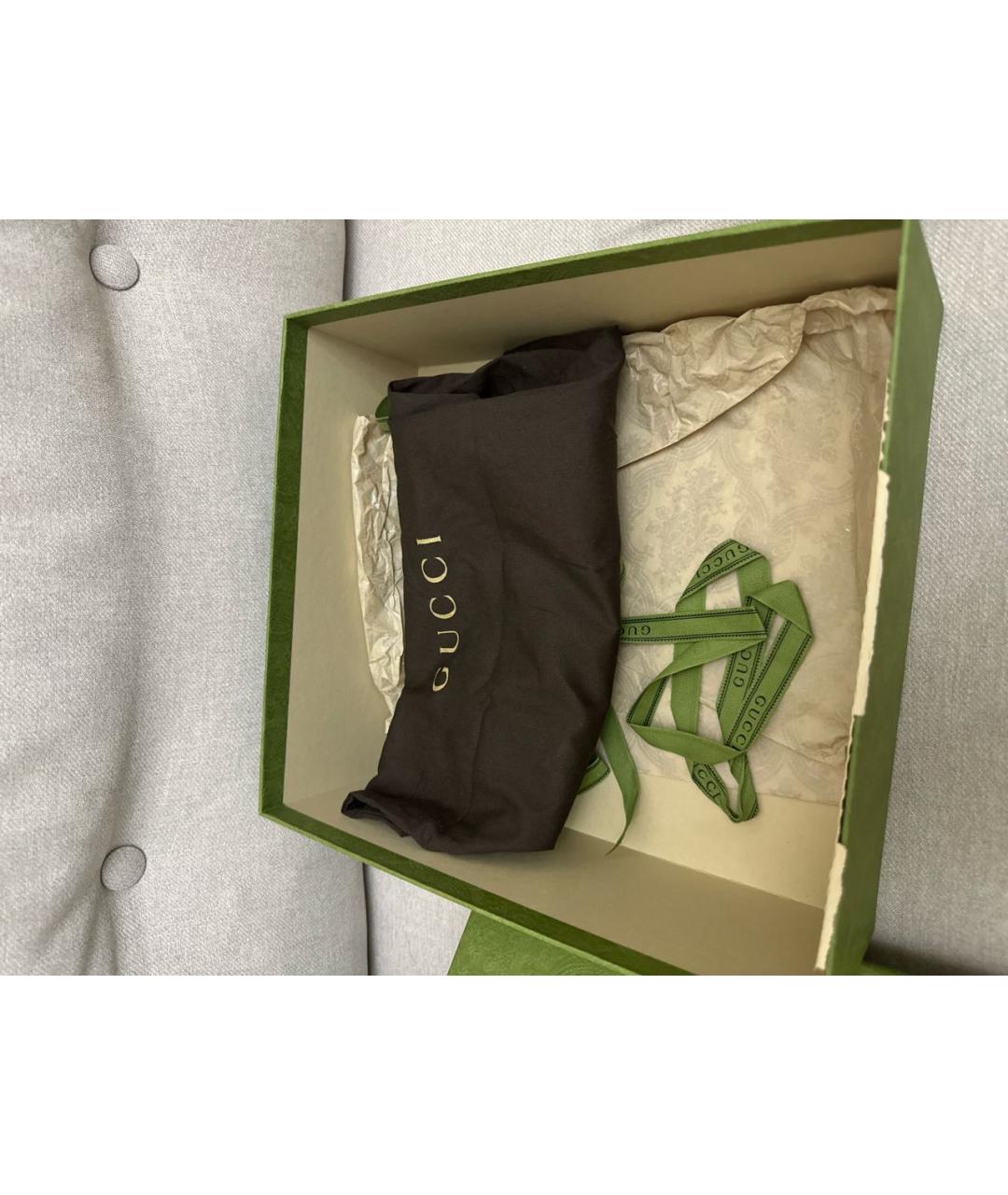 GUCCI Бежевые кожаные босоножки, фото 7