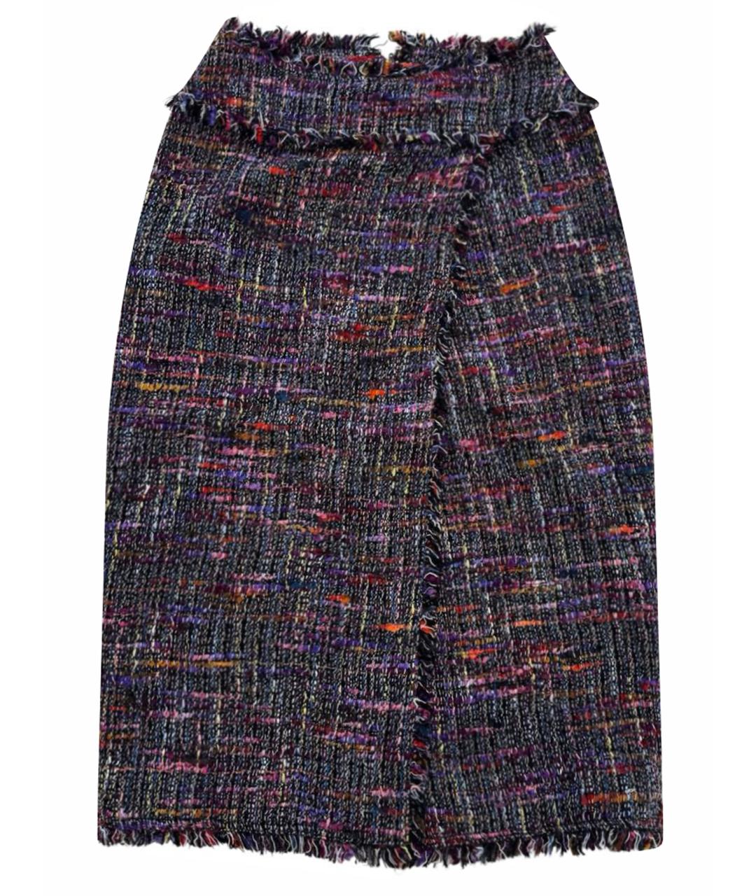 CHANEL Фиолетовая юбка миди, фото 1