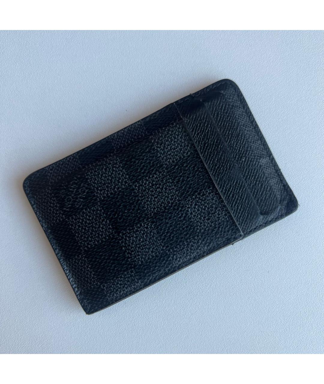LOUIS VUITTON Антрацитовый кардхолдер, фото 6