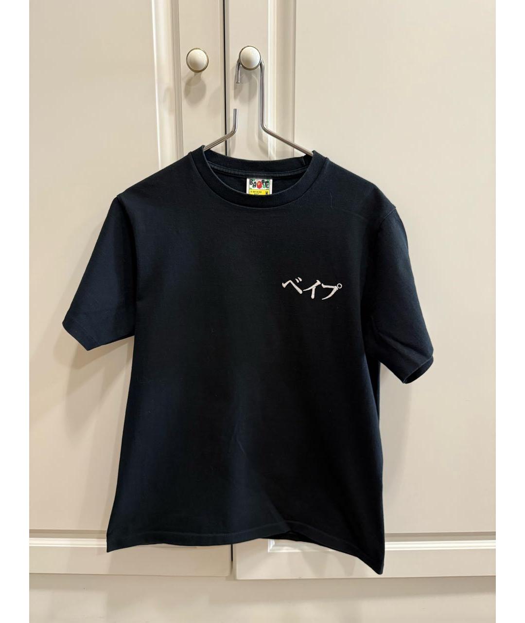 BAPE Черная хлопковая футболка, фото 4