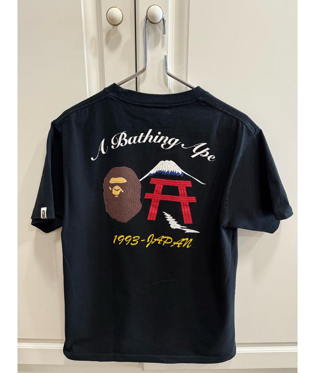 BAPE Черная хлопковая футболка, фото 2