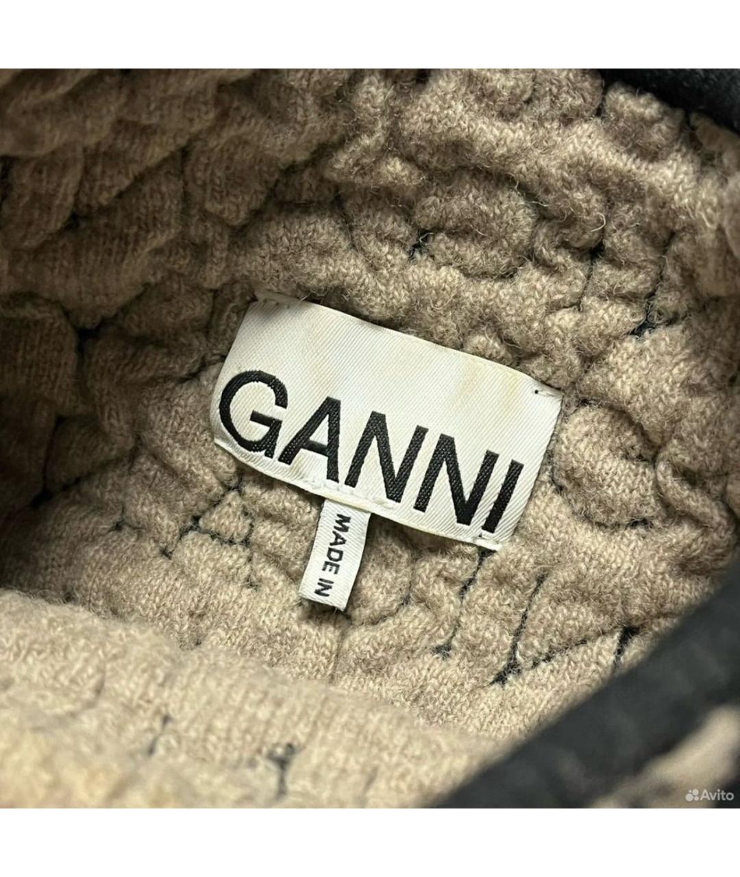 GANNI Бежевая шерстяная жилетка, фото 3