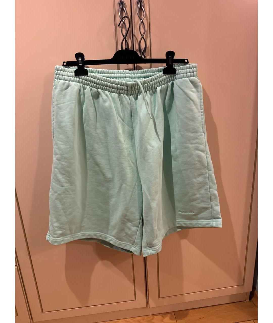 BALENCIAGA Голубые хлопковые шорты, фото 9