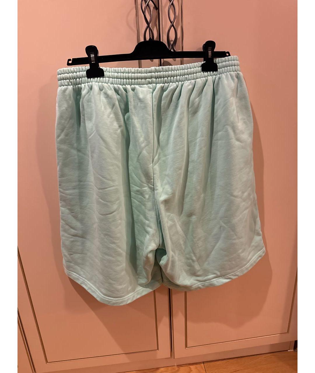 BALENCIAGA Голубые хлопковые шорты, фото 2