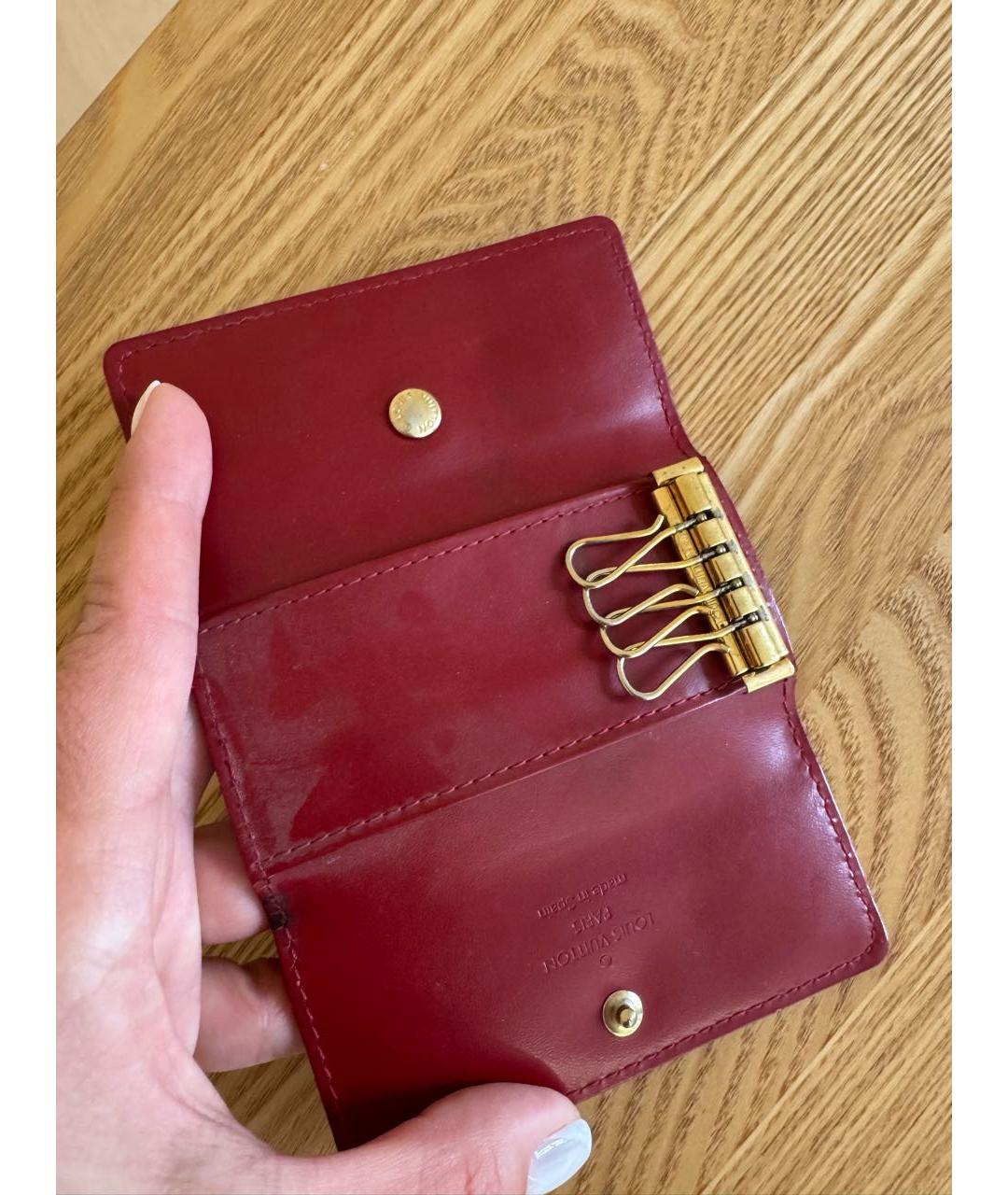LOUIS VUITTON Бордовая ключница, фото 2