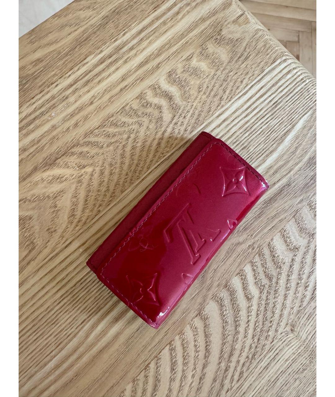 LOUIS VUITTON Бордовая ключница, фото 6