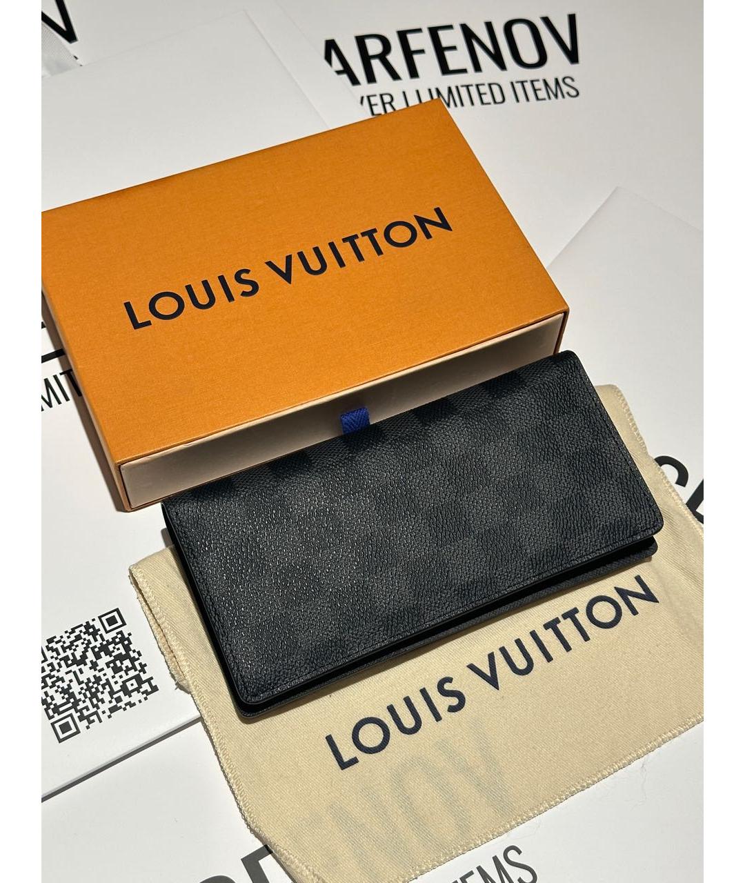 LOUIS VUITTON Черный кошелек, фото 4