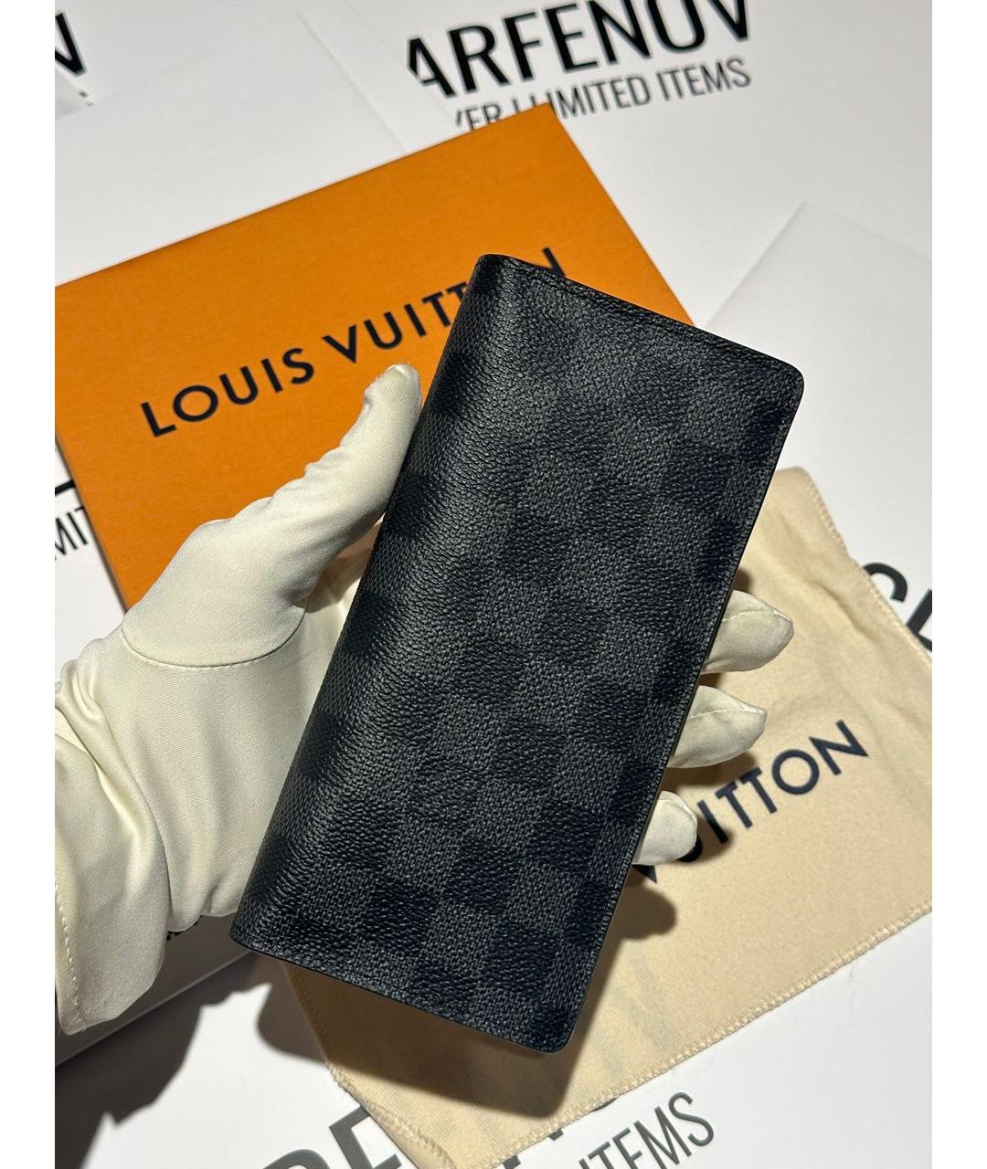 LOUIS VUITTON Черный кошелек, фото 5
