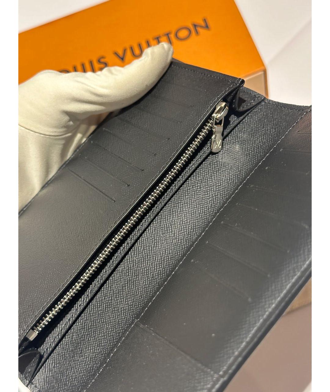 LOUIS VUITTON Черный кошелек, фото 8