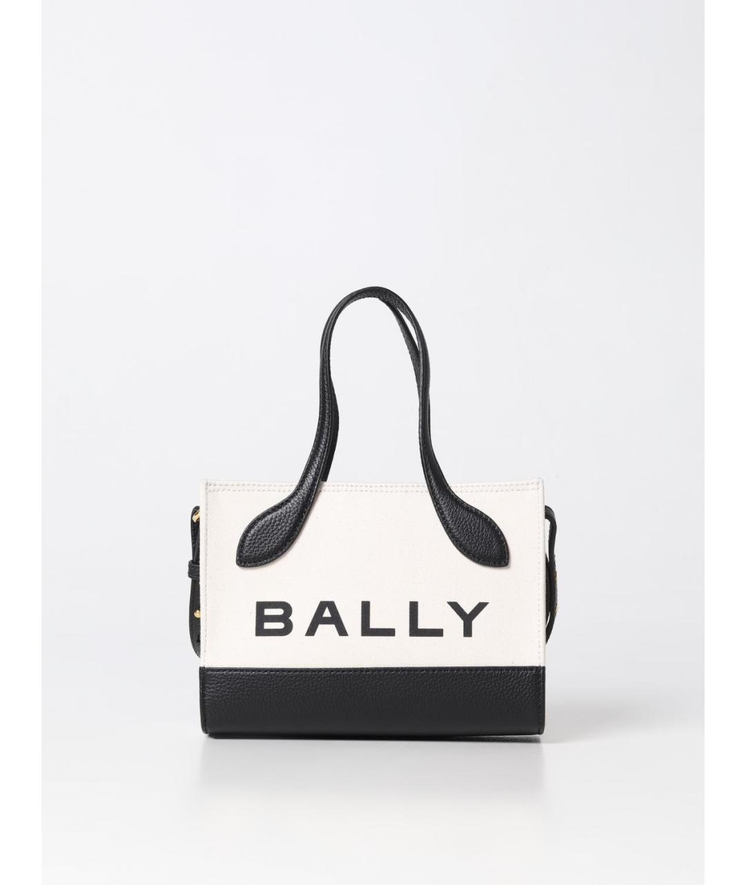 BALLY Бежевая тканевая сумка тоут, фото 5
