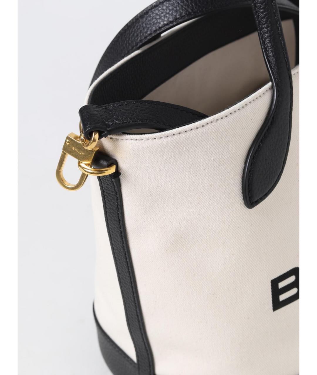 BALLY Бежевая тканевая сумка тоут, фото 3