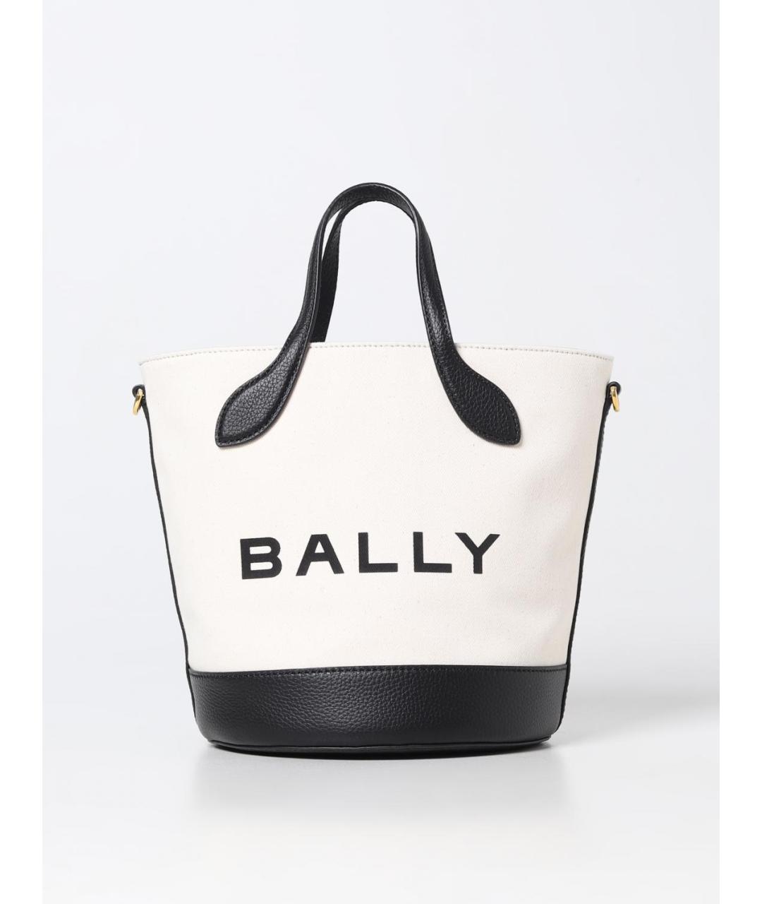 BALLY Бежевая тканевая сумка тоут, фото 4