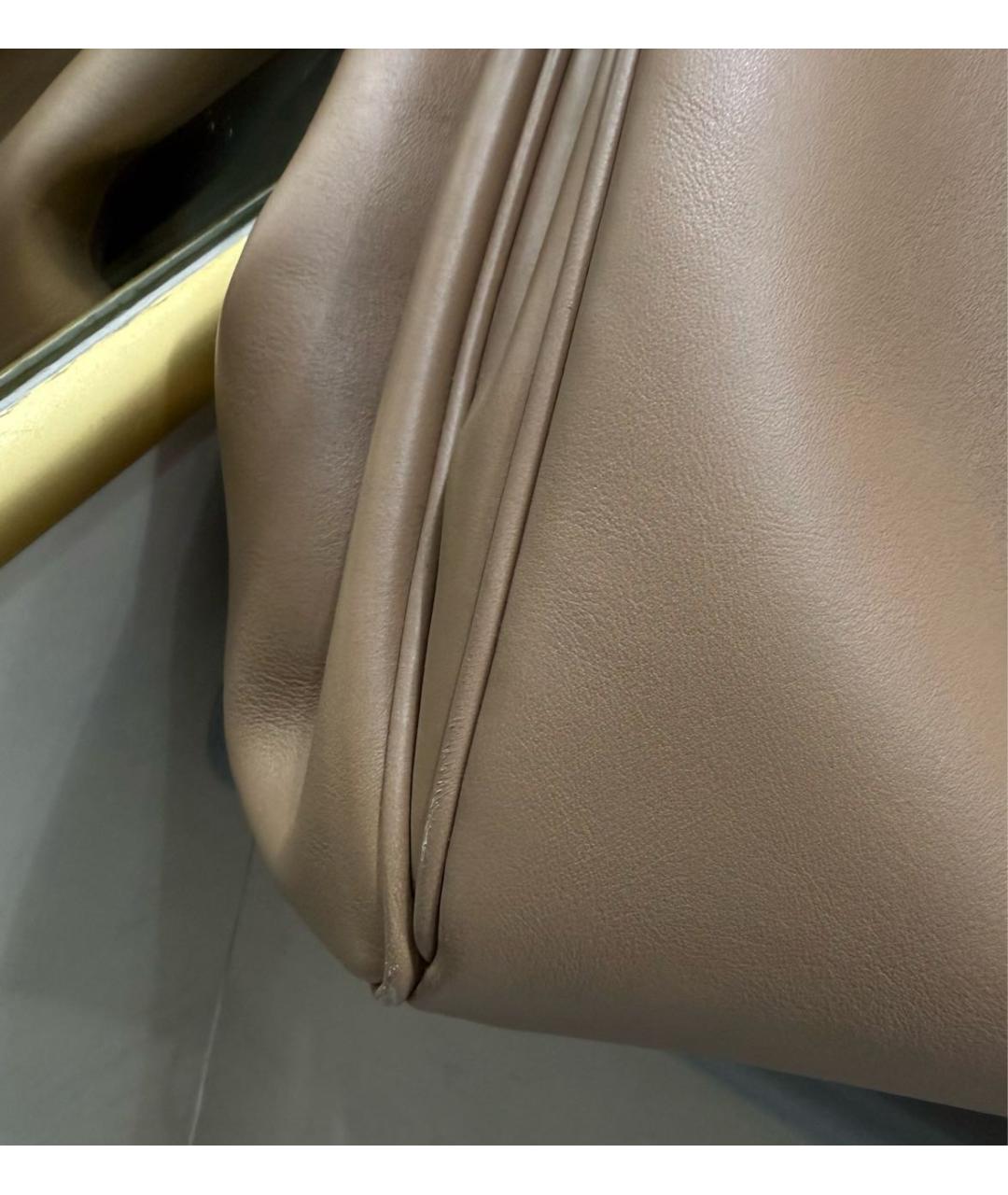 BALENCIAGA Бежевая кожаная сумка тоут, фото 7