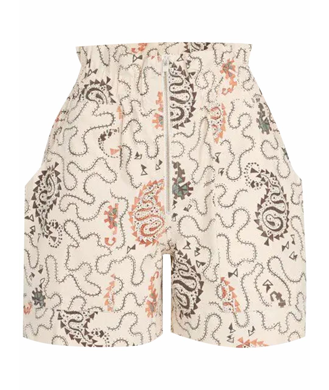 ISABEL MARANT ETOILE Бежевые хлопковые шорты, фото 1