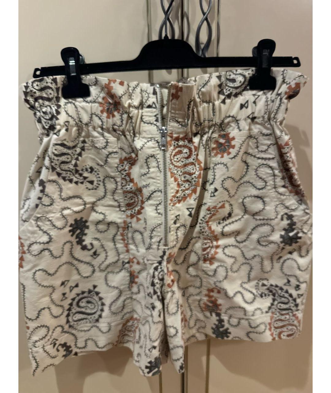 ISABEL MARANT ETOILE Бежевые хлопковые шорты, фото 4