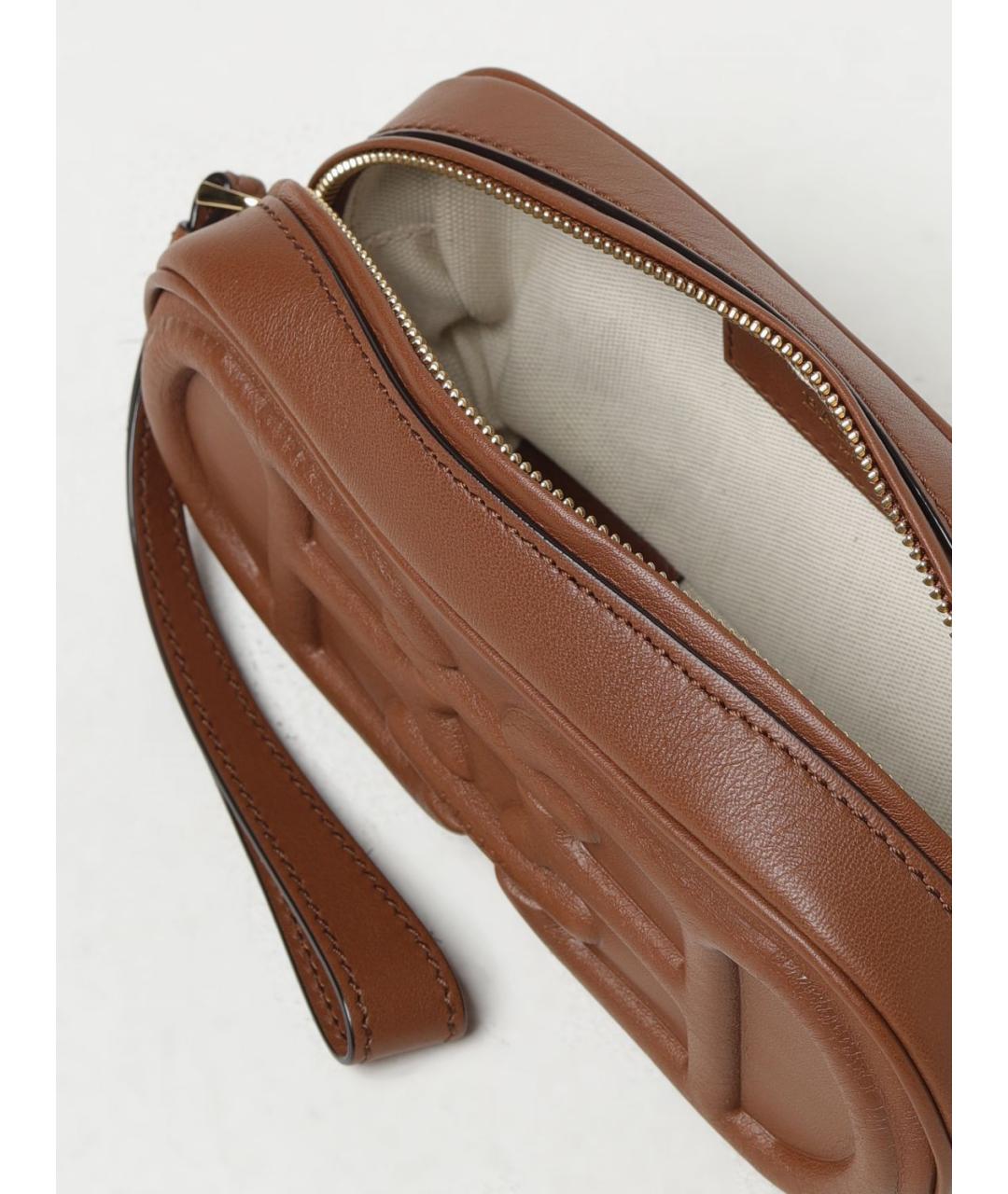 BALLY Коричневая кожаная поясная сумка, фото 4