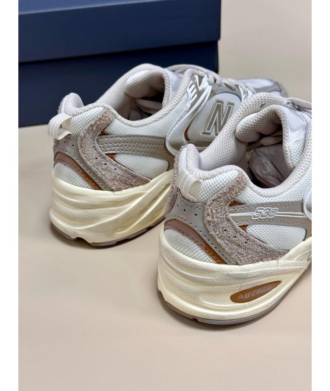 NEW BALANCE Бежевые замшевые кроссовки, фото 5