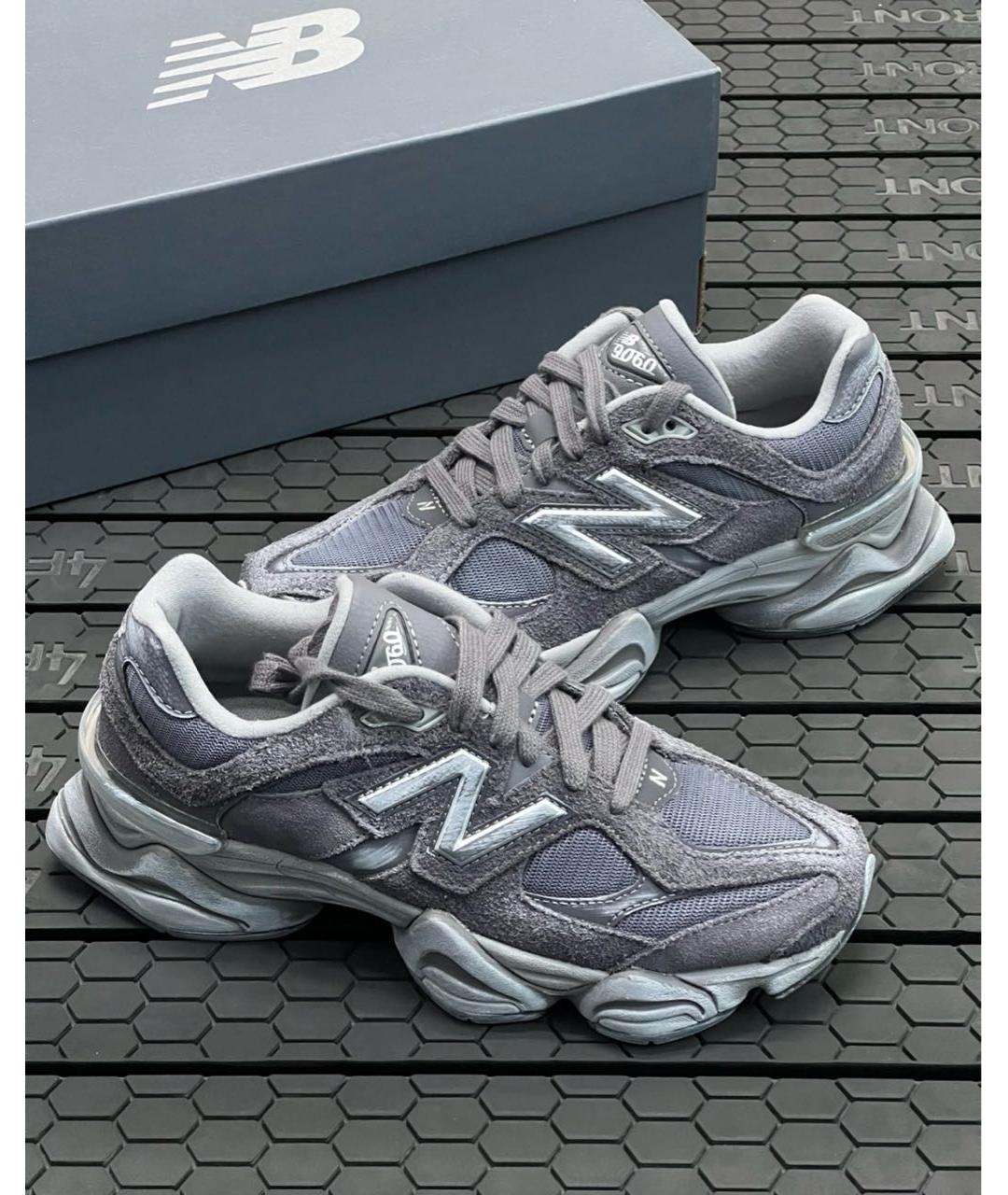 NEW BALANCE Антрацитовые замшевые кроссовки, фото 4