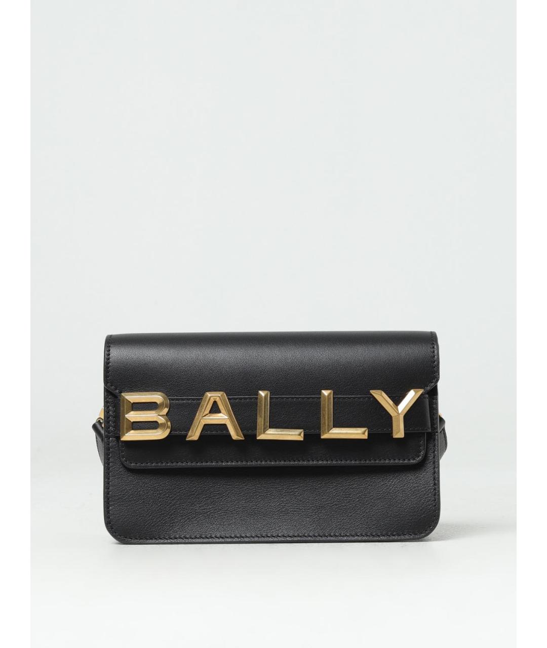 BALLY Черная кожаная сумка через плечо, фото 5