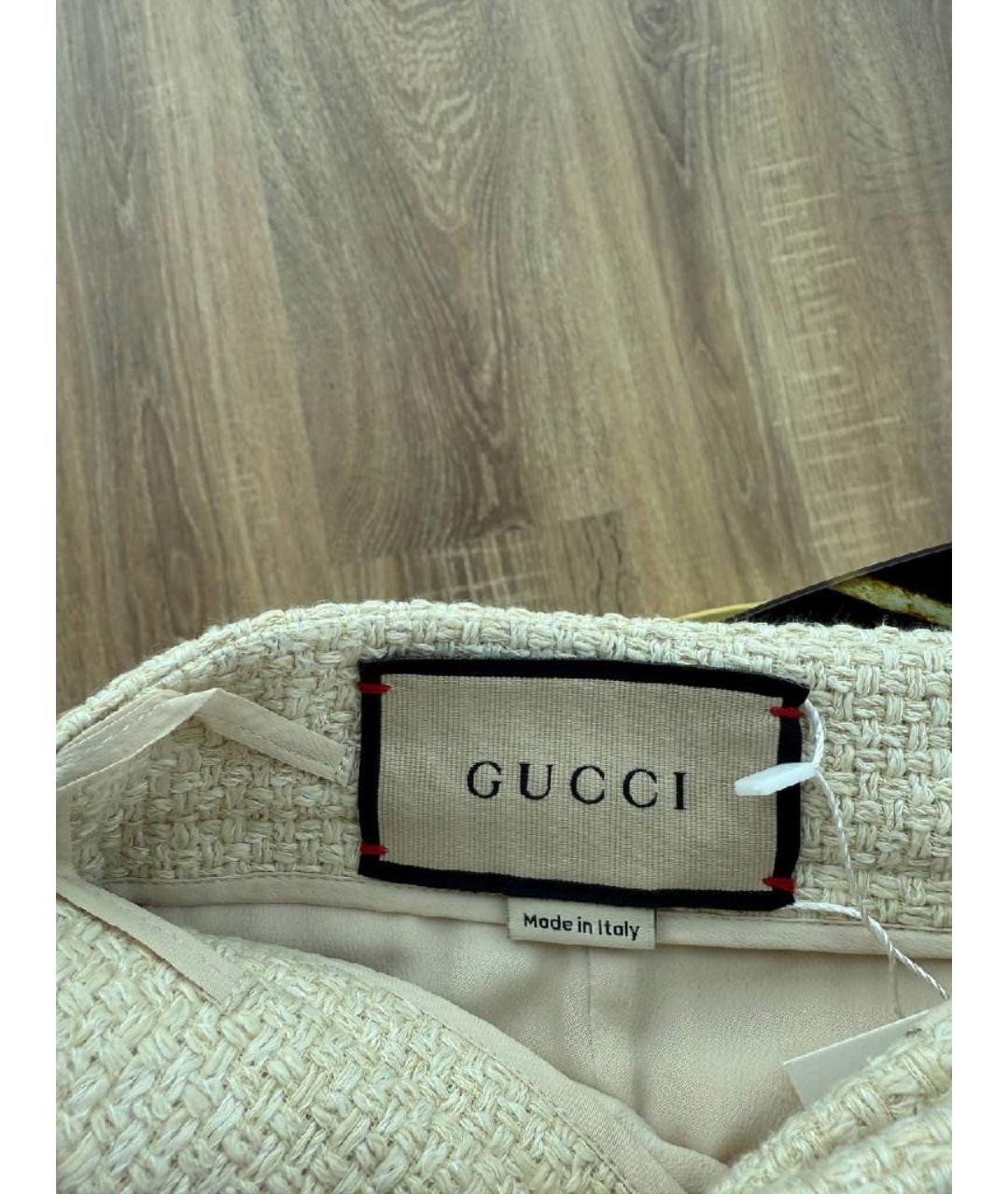 GUCCI Бежевые шорты, фото 4
