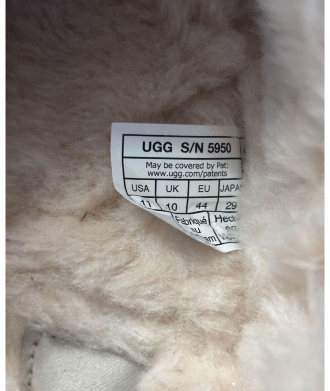UGG AUSTRALIA Коричневые замшевые низкие ботинки, фото 5