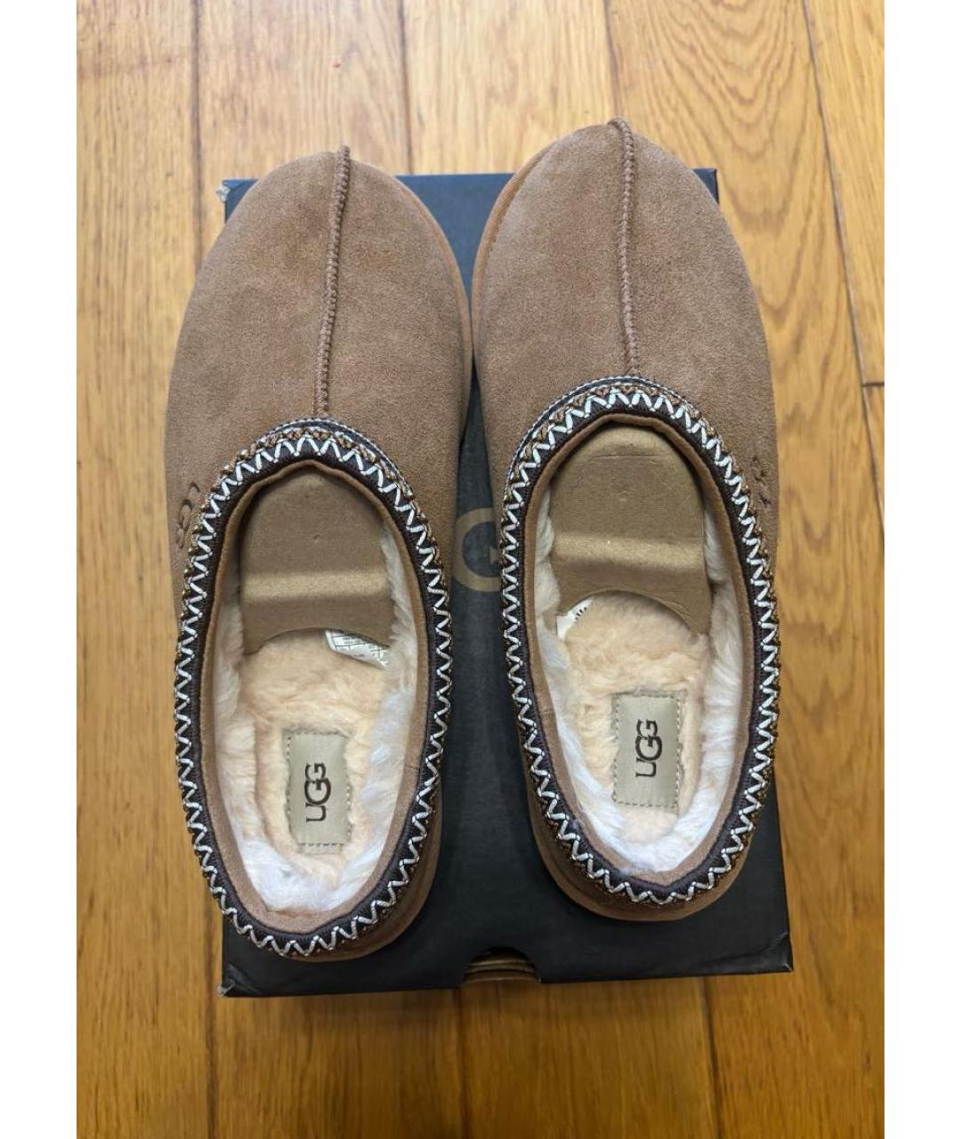 UGG AUSTRALIA Коричневые замшевые низкие ботинки, фото 3
