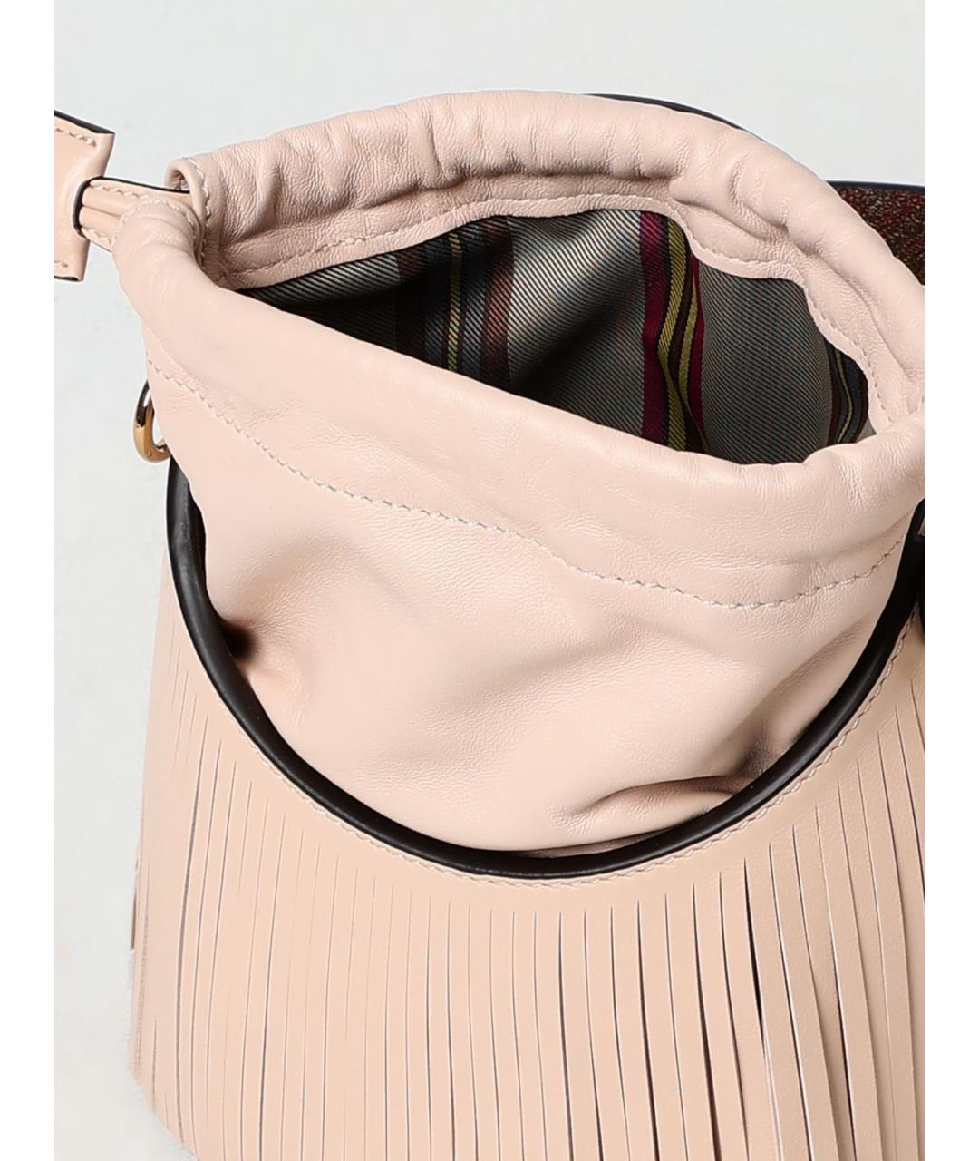 ETRO Розовая кожаная сумка тоут, фото 5