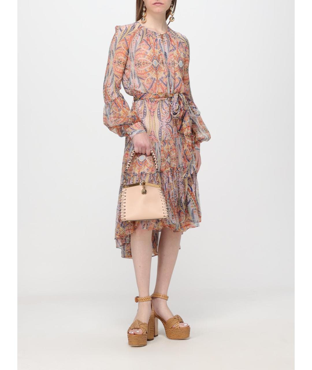 ETRO Розовая кожаная сумка тоут, фото 2