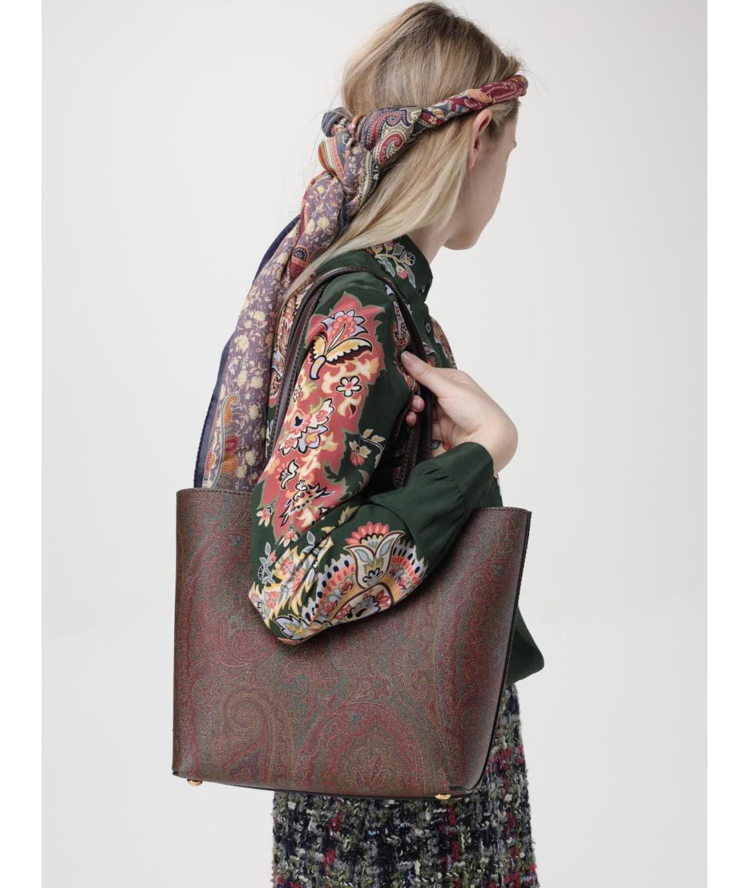 ETRO Коричневая сумка тоут, фото 2