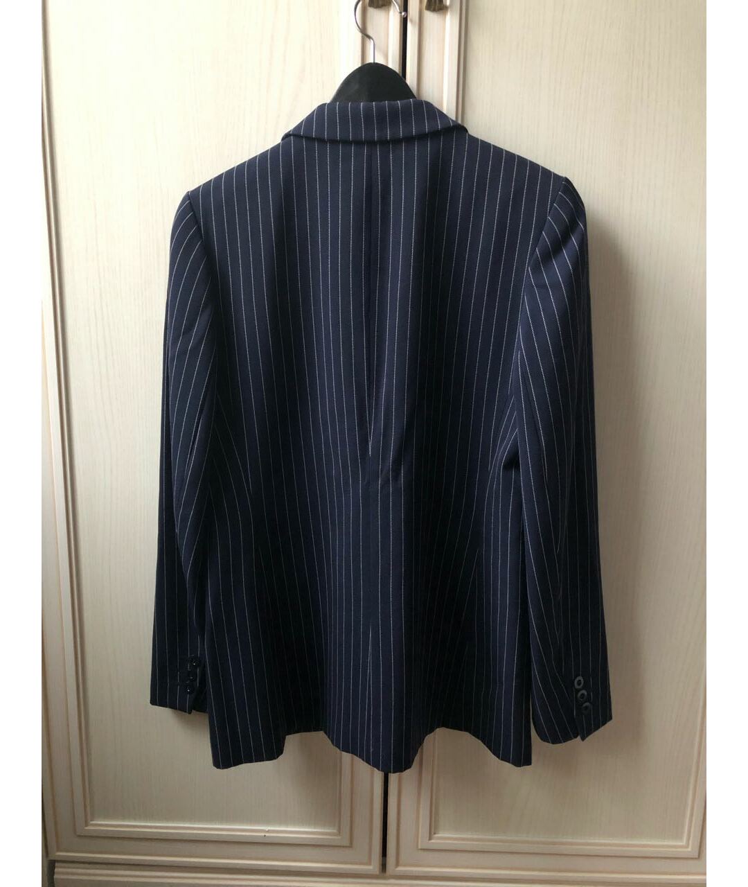 ESCADA VINTAGE Темно-синий шерстяной жакет/пиджак, фото 4