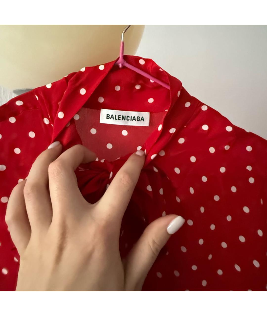 BALENCIAGA Красная блузы, фото 3