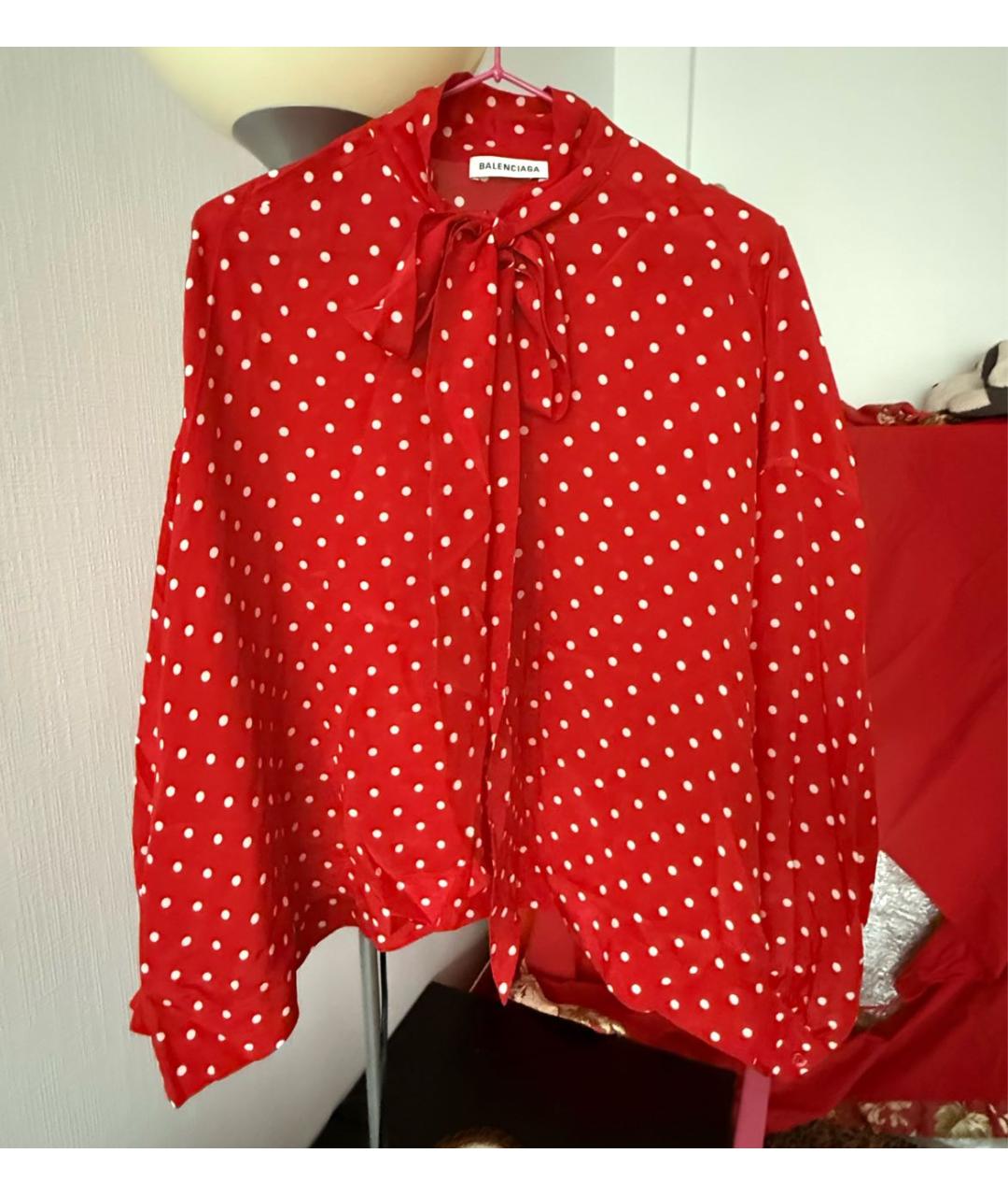 BALENCIAGA Красная блузы, фото 5