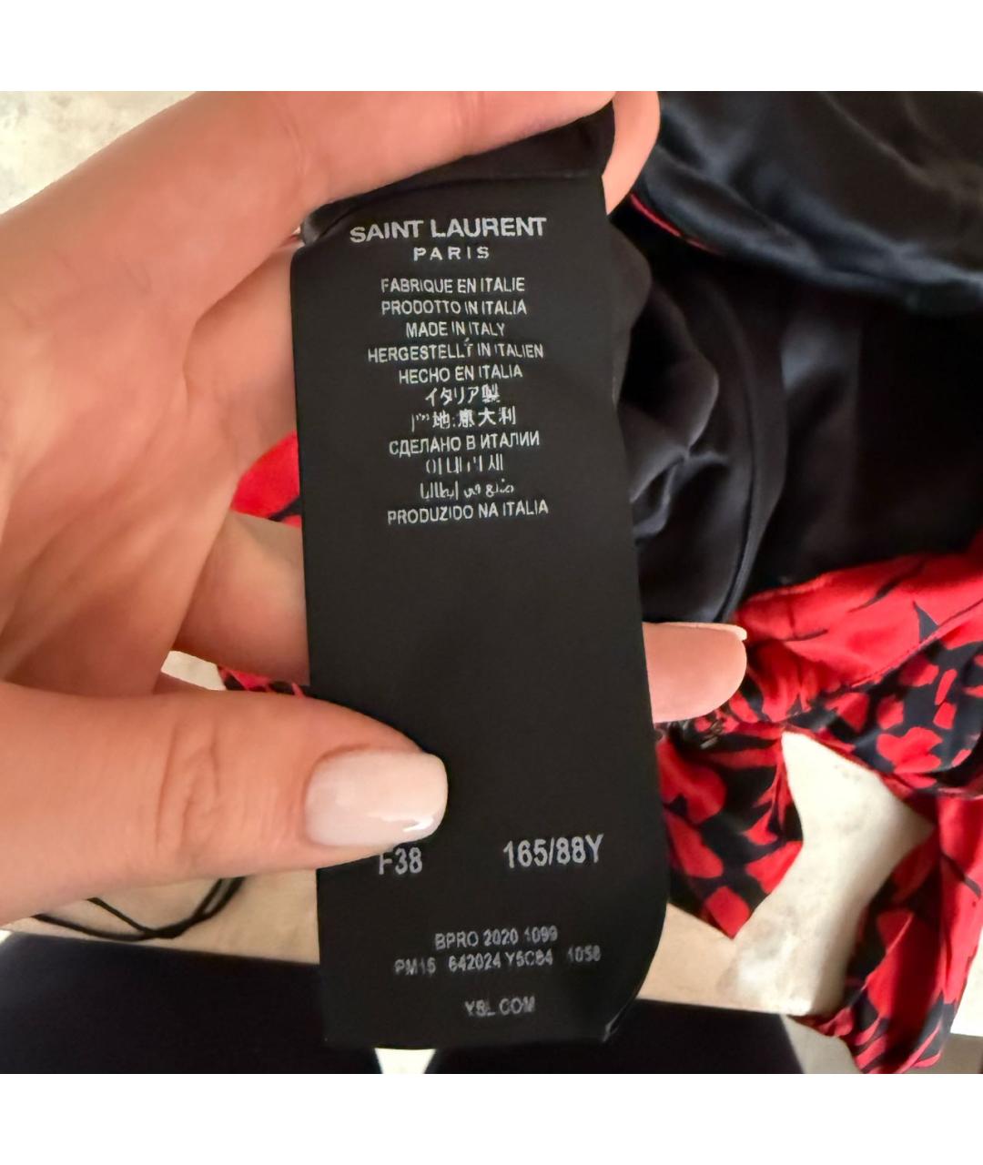 SAINT LAURENT Красный комбинезон, фото 3