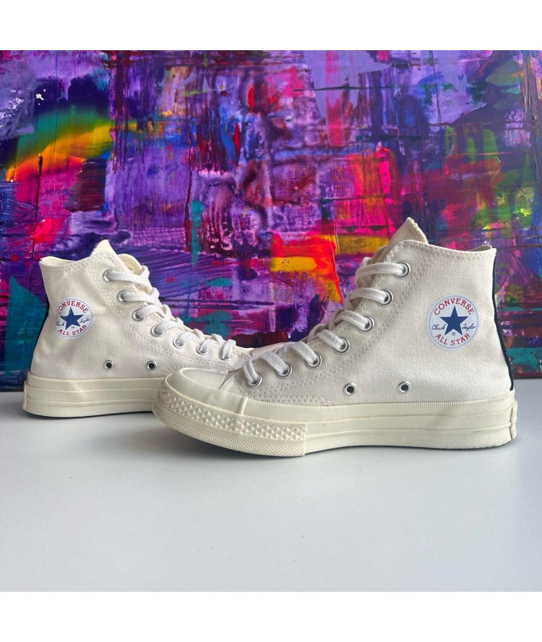 CONVERSE Бежевые текстильные кеды, фото 2