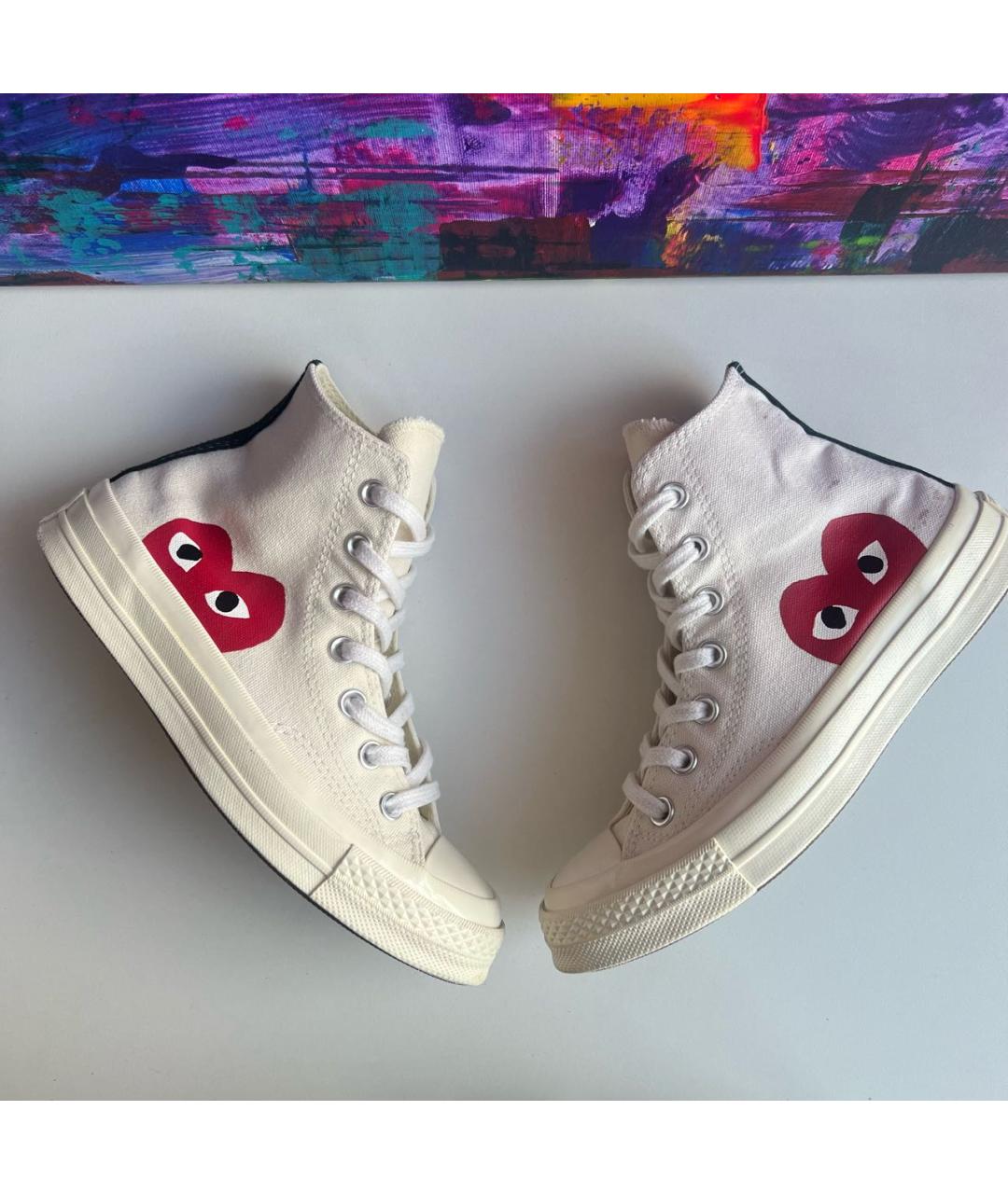 CONVERSE Бежевые текстильные кеды, фото 8