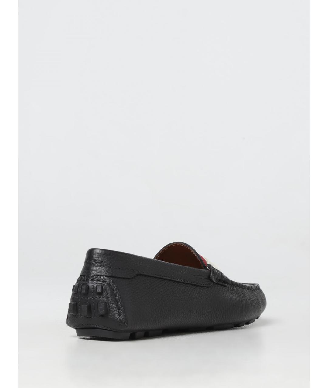BALLY Черные кожаные мокасины, фото 3