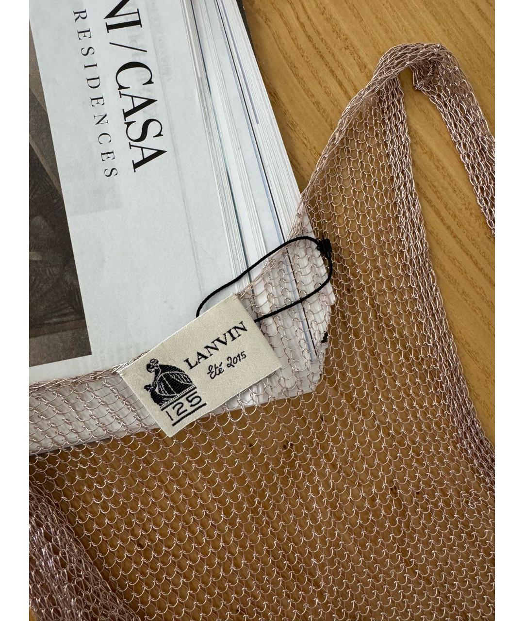 LANVIN Золотая майка, фото 3