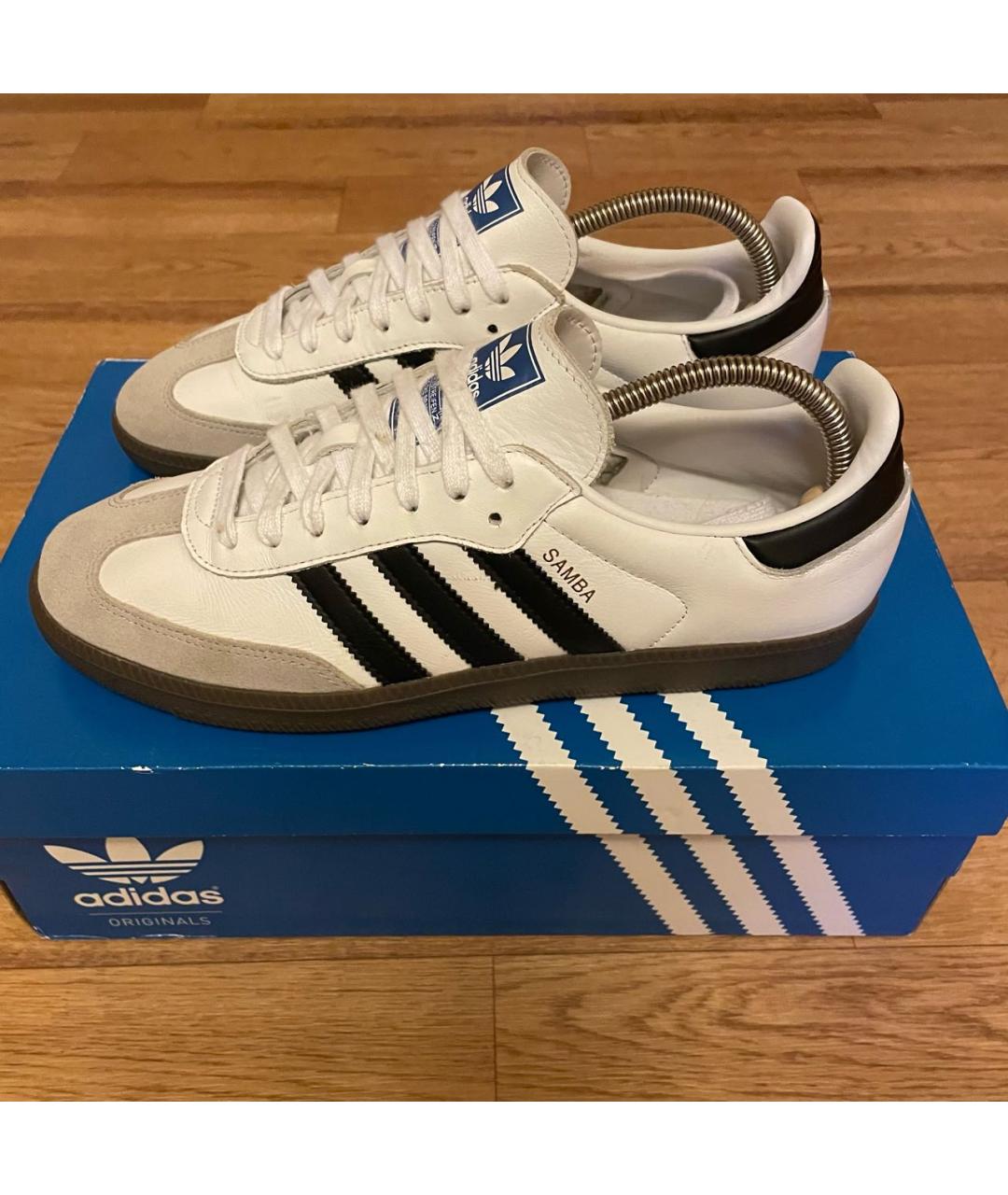 ADIDAS Белые кожаные низкие кроссовки / кеды, фото 7