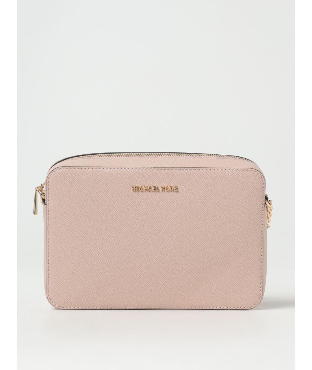 MICHAEL KORS Розовая кожаная сумка через плечо, фото 4