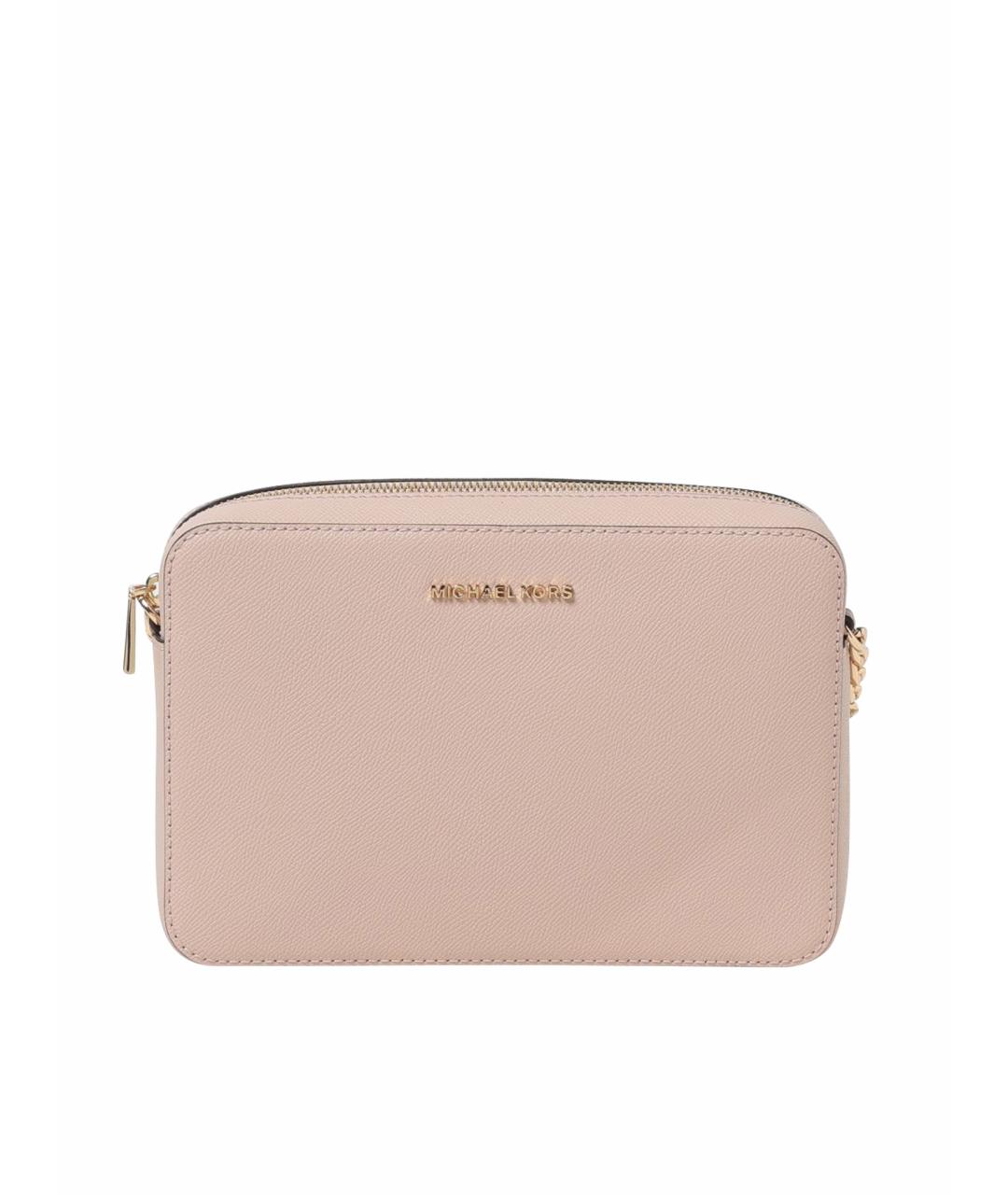 MICHAEL KORS Розовая кожаная сумка через плечо, фото 1